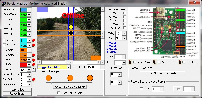 Servo, Controller, Hitec, Switch, RC, Wireless, XBee, Robotics, Rcat, Hobby, Car, Plane, Radio, maestro sensor, camera