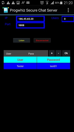 Progwhiz Secure Chat Server for Android 12 full