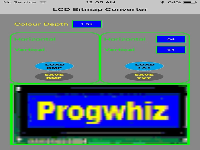 LCD Bitmap Converter can convert BMP, JPG or